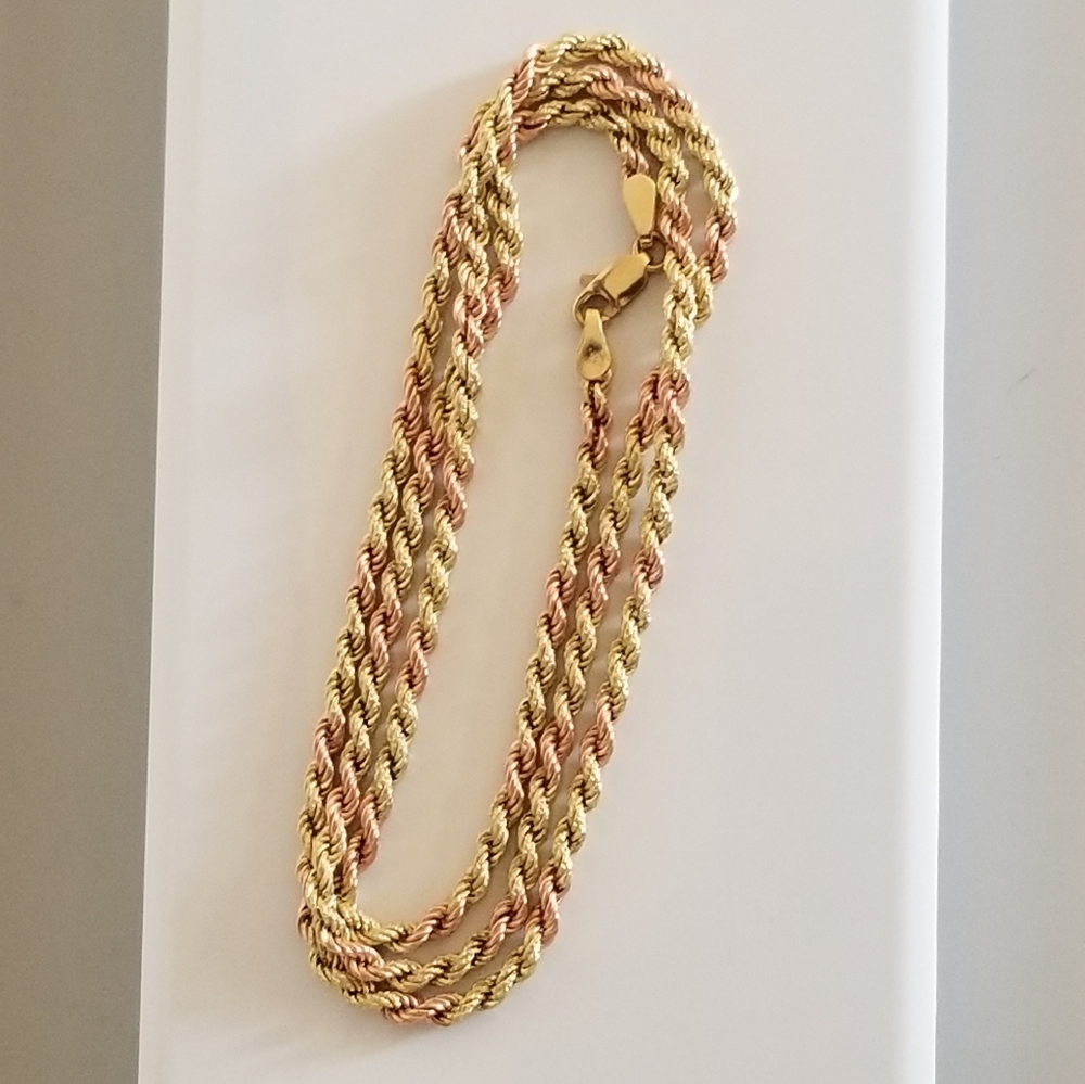 14K Gold Rope Chain - Picture 2 of 15
